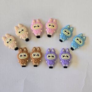 Set Of 2 Mini Labubu Hair Clips